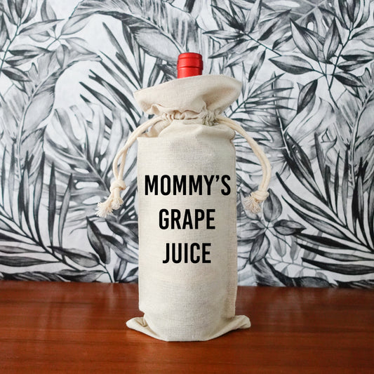 Geschenkverpakking fles - Mommy's grape juice
