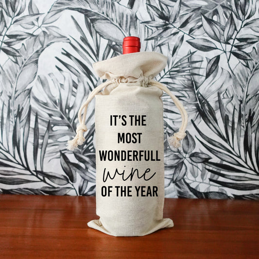 Geschenkverpakking fles - Most wonderful wine of the year