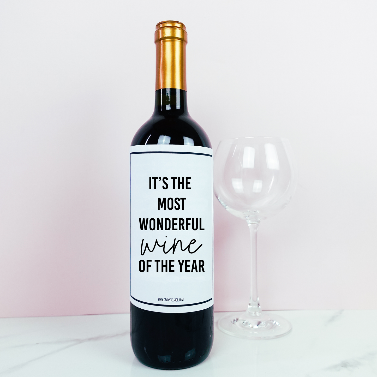 Wijnetiket - Most wonderful wine of the year