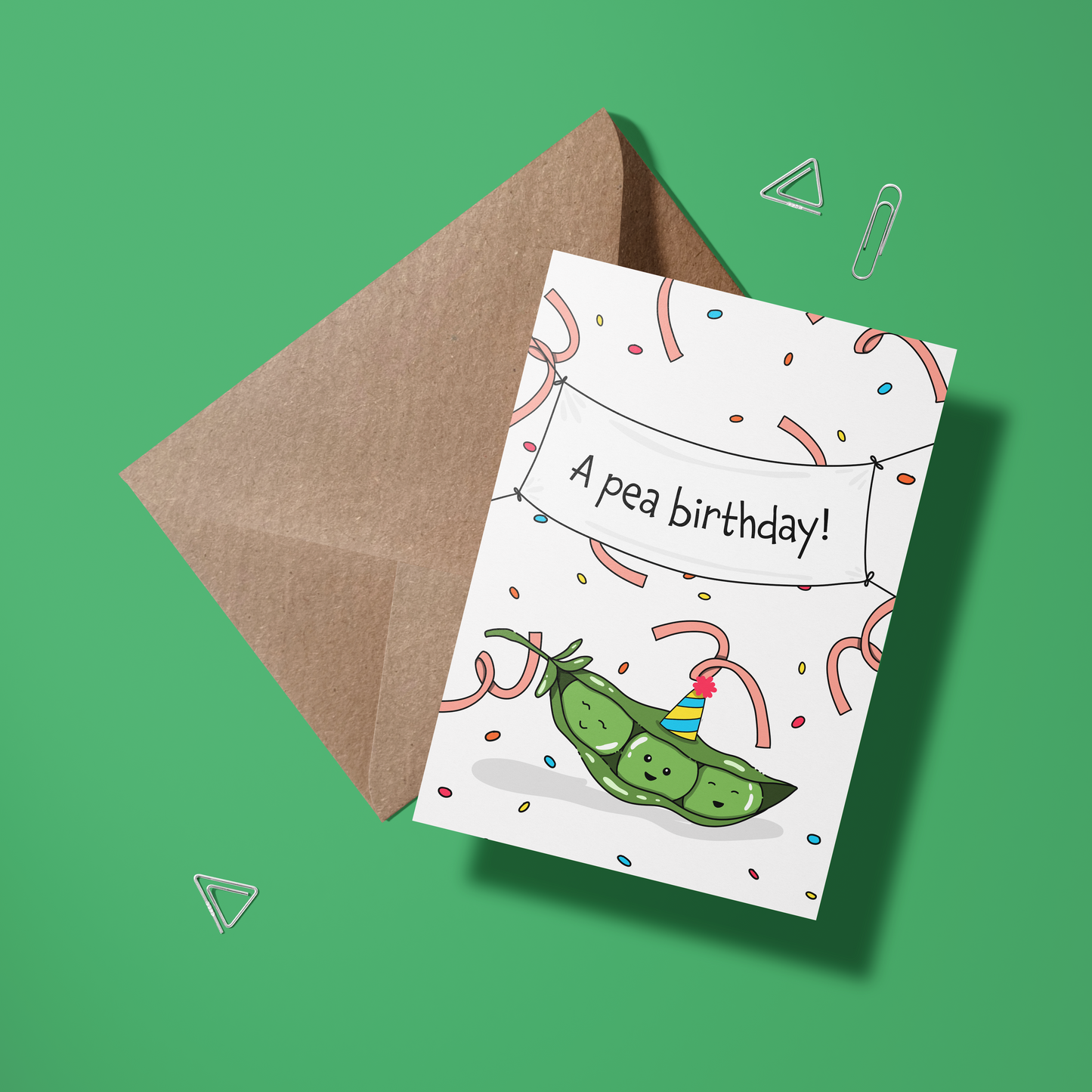 Wenskaart verjaardag - A pea birthday