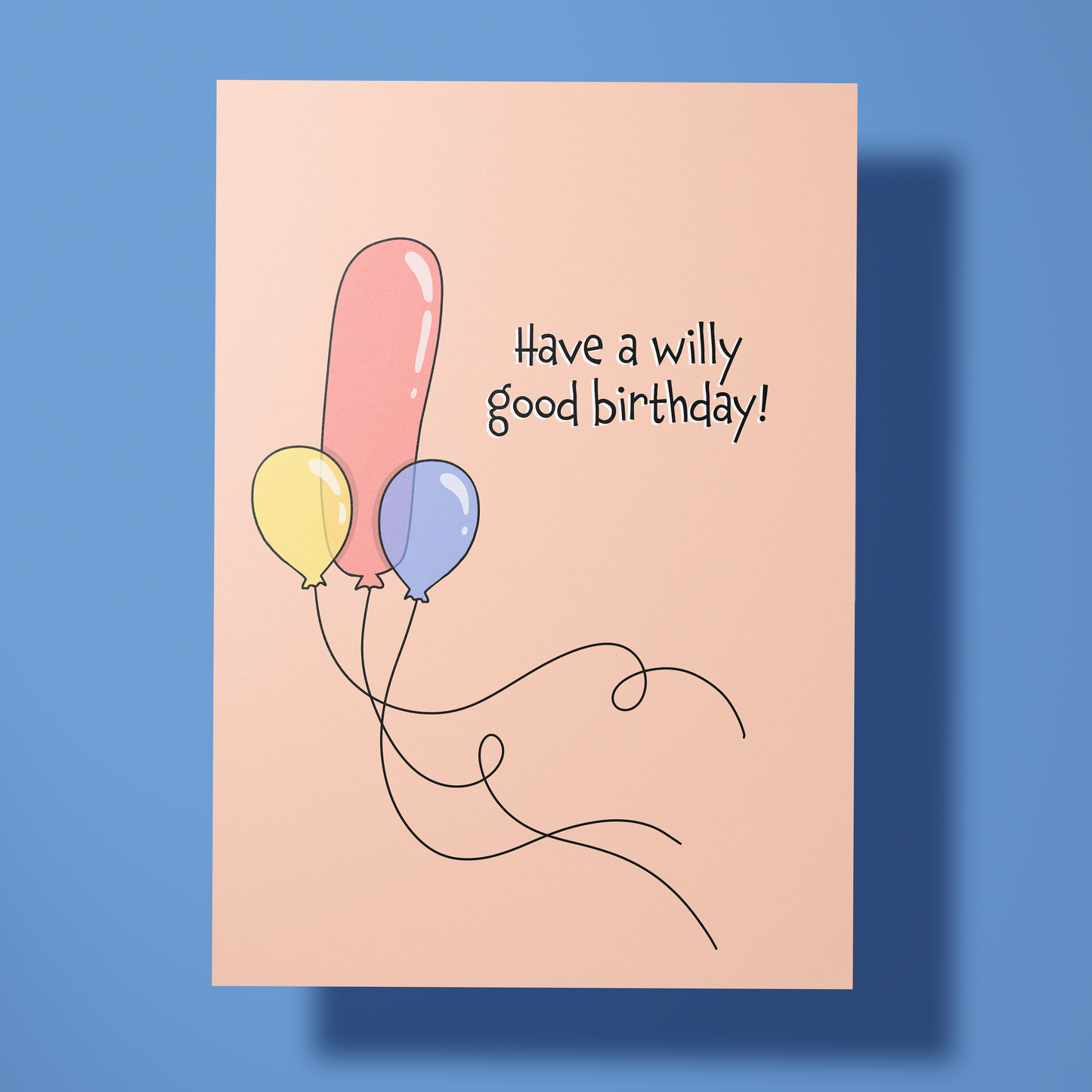 Wenskaart verjaardag - Willy birthday