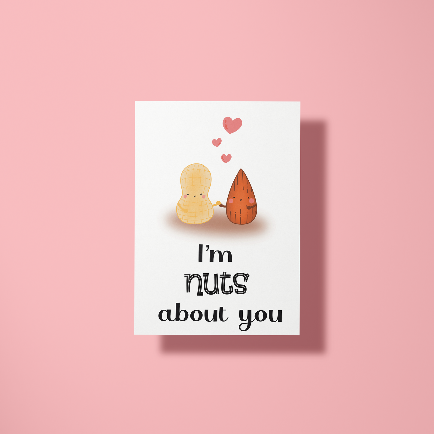 Wenskaart liefde - Nuts about you