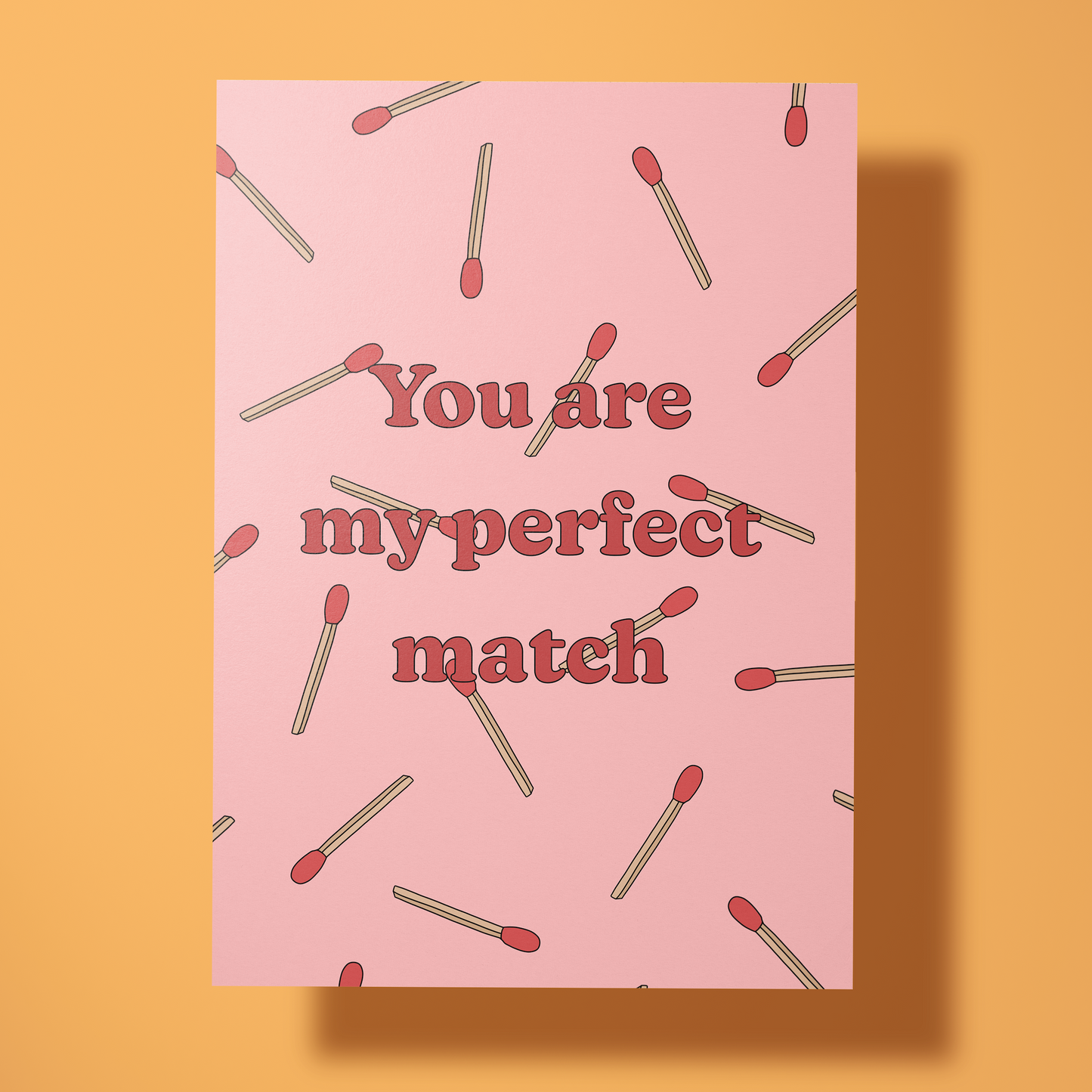 Wenskaart liefde - Perfect match