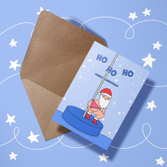 Wenskaart kerst - Hohoho