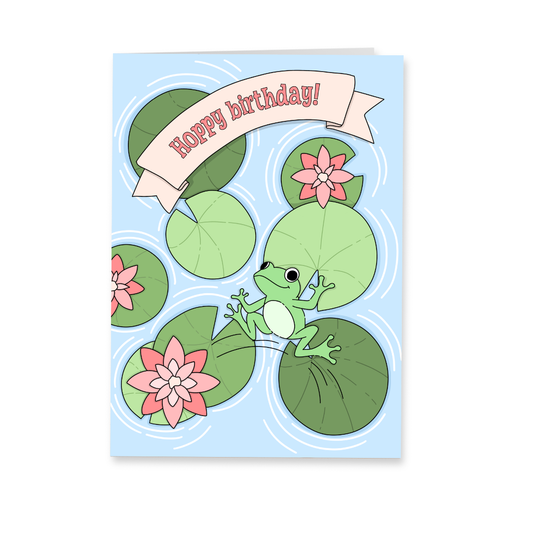 Wenskaart verjaardag - Hoppy birthday!