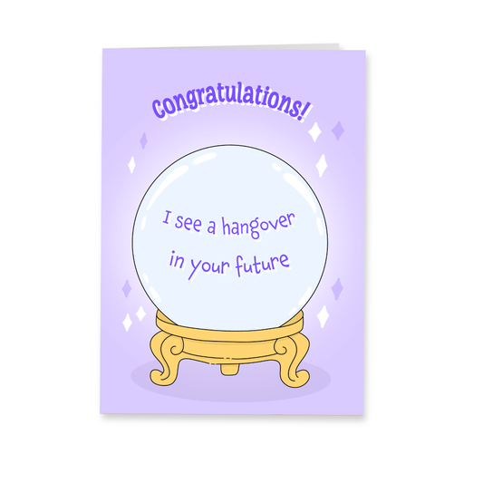 Wenskaart verjaardag - Hangover