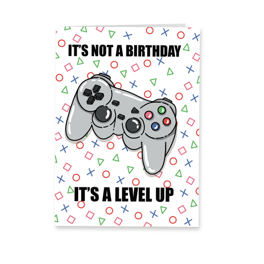 Wenskaart verjaardag - Gaming controller