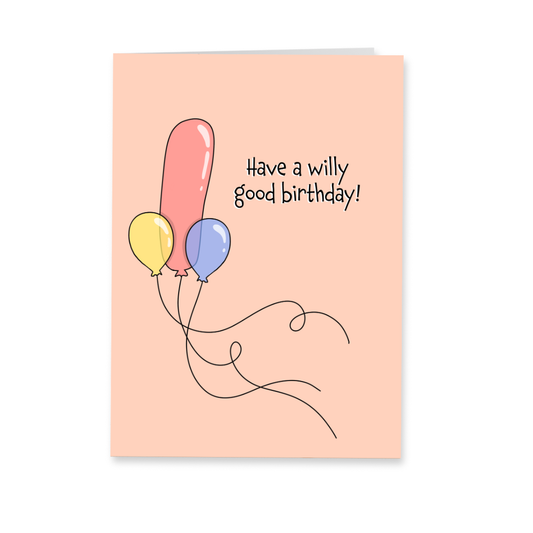 Wenskaart verjaardag - Willy birthday