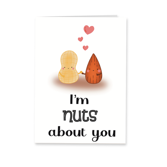 Wenskaart liefde - Nuts about you