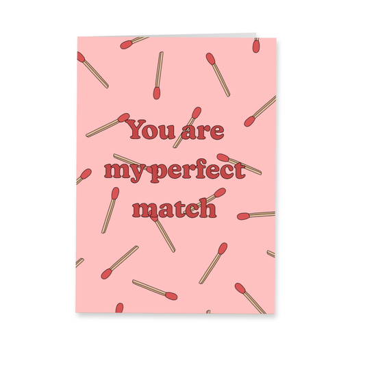 Wenskaart liefde - Perfect match