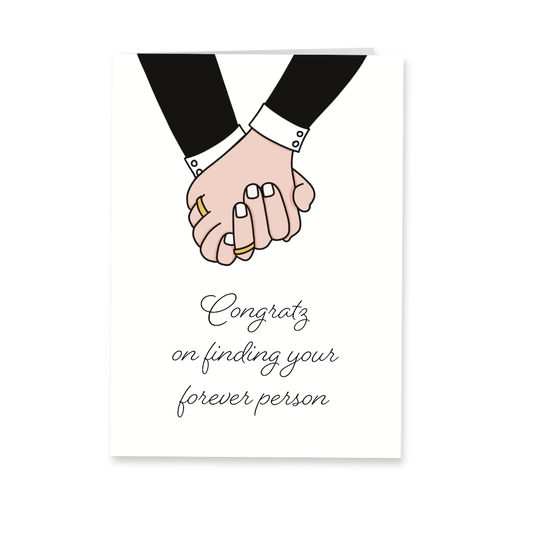 Wenskaart huwelijk - Forever person mm