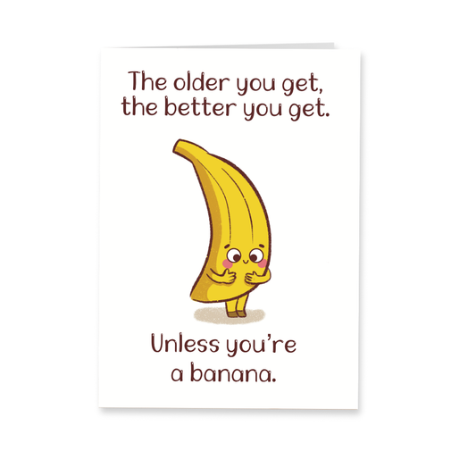Wenskaart verjaardag - Banana