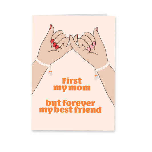 Wenskaart moeder - Mom best friend