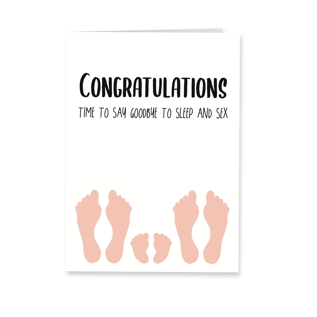 Wenskaart geboorte - Say goodbye