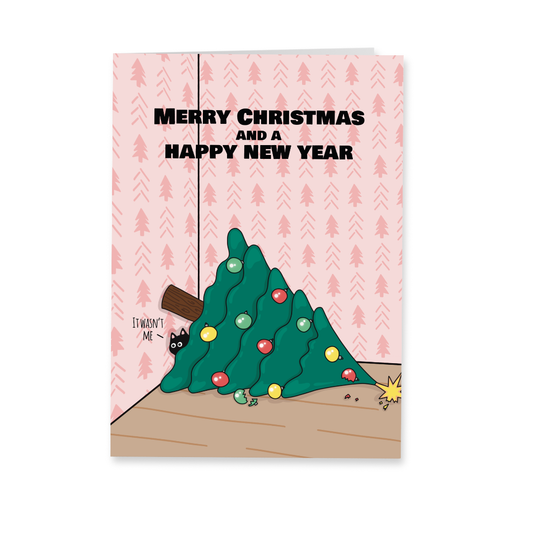 Wenskaart kerst - It wasn't me
