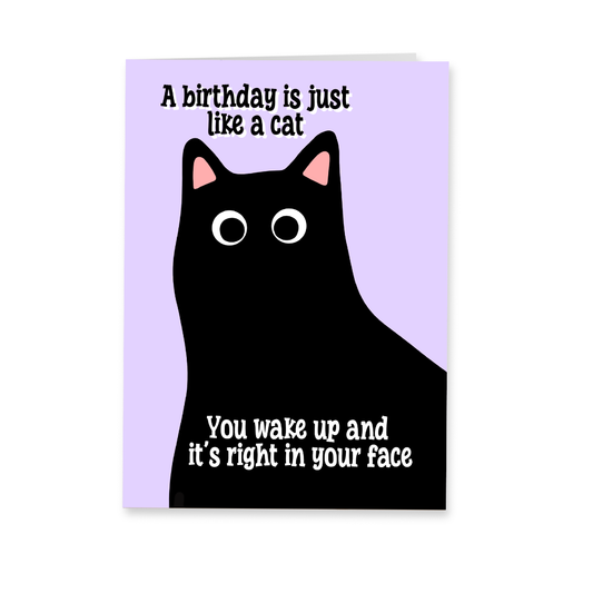 Wenskaart verjaardag - In your face