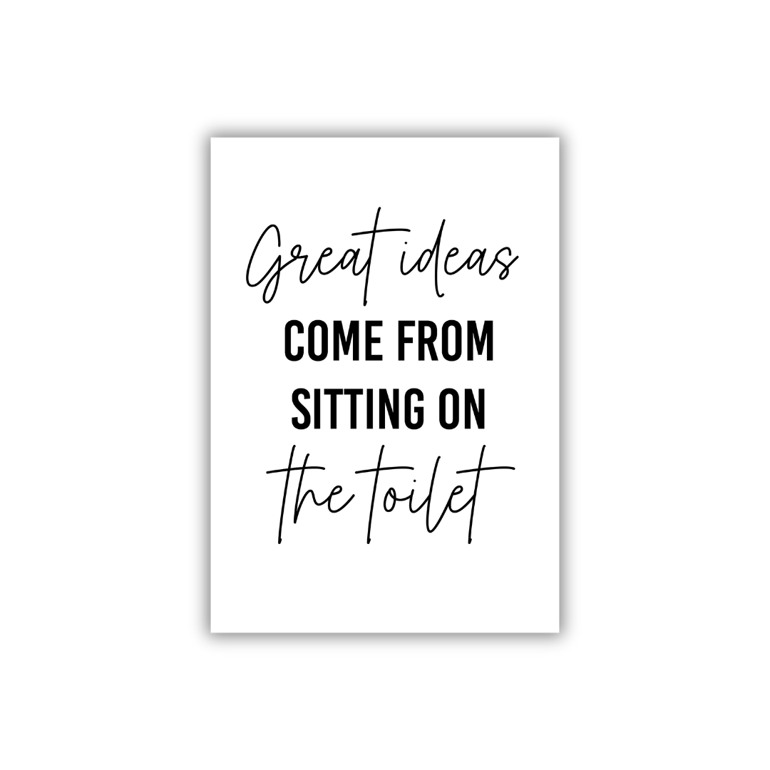 Art print - Great ideas (zw)