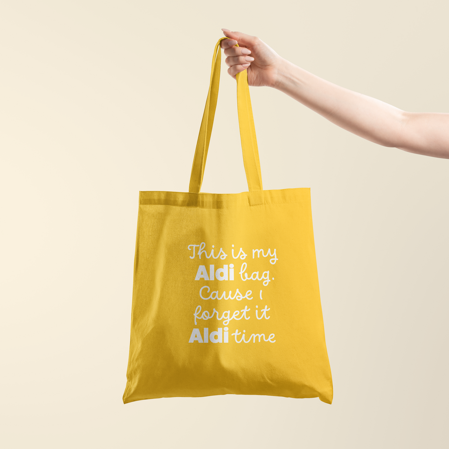 Totebag - ALDI bag - Zonnebloem geel