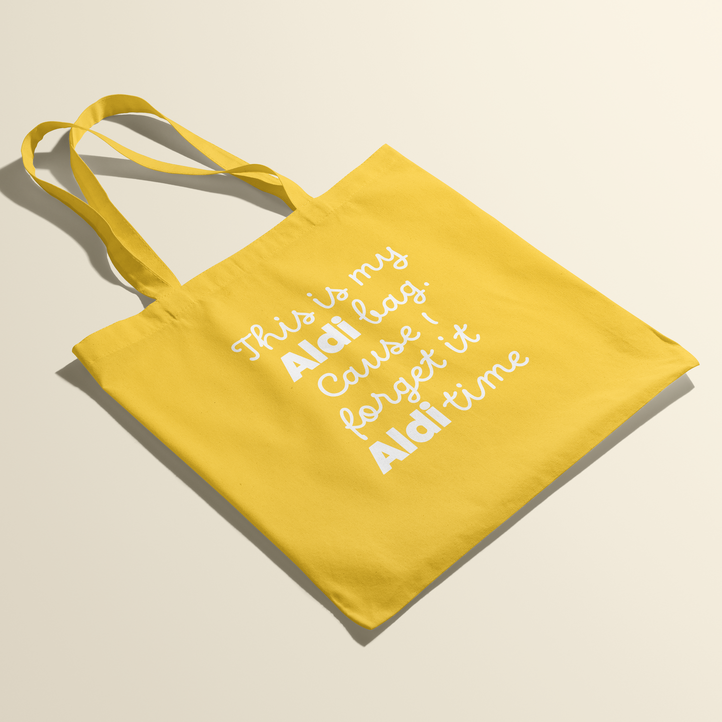 Totebag - ALDI bag - Zonnebloem geel