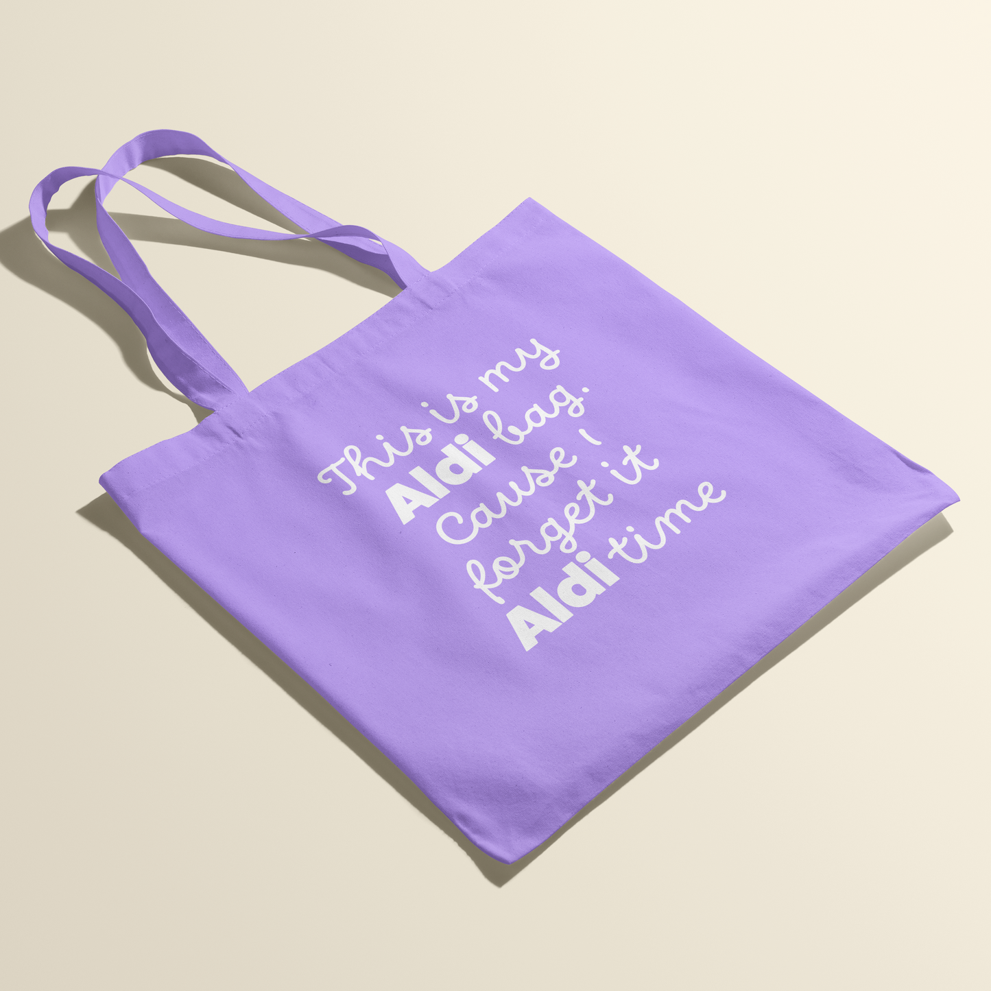 Totebag - ALDI bag - Lavendel