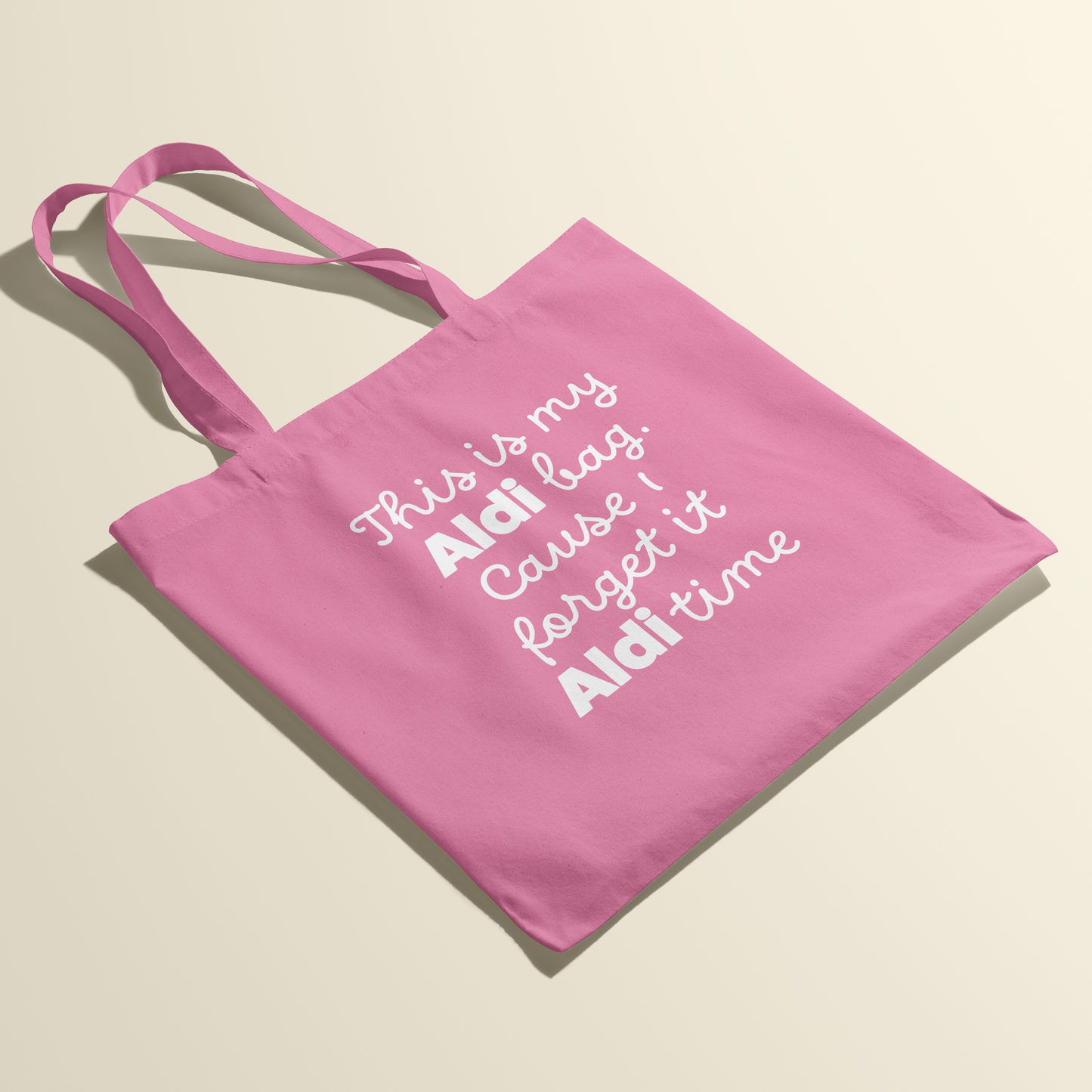 Totebag - ALDI bag - Roze