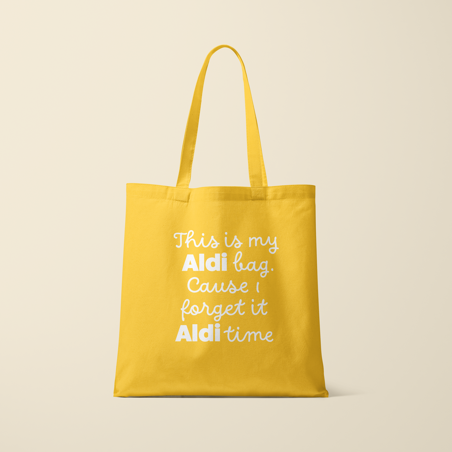 Totebag - ALDI bag - Zonnebloem geel