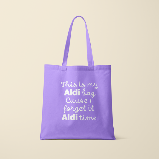 Totebag - ALDI bag - Lavendel