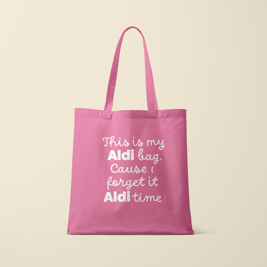 Totebag - ALDI bag - Roze