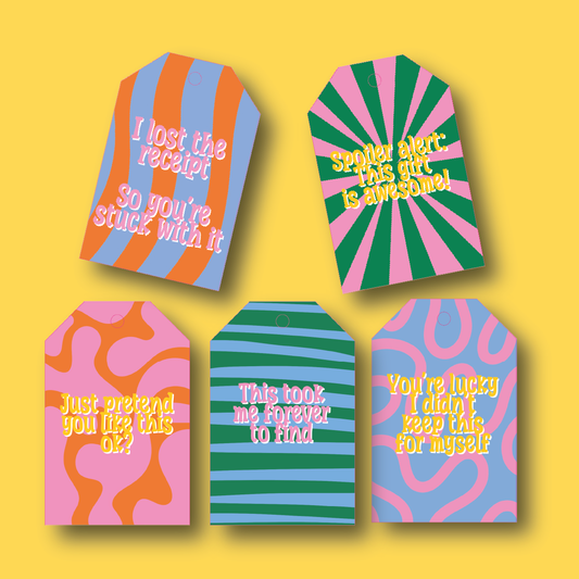 Totally honest gift tag set 2