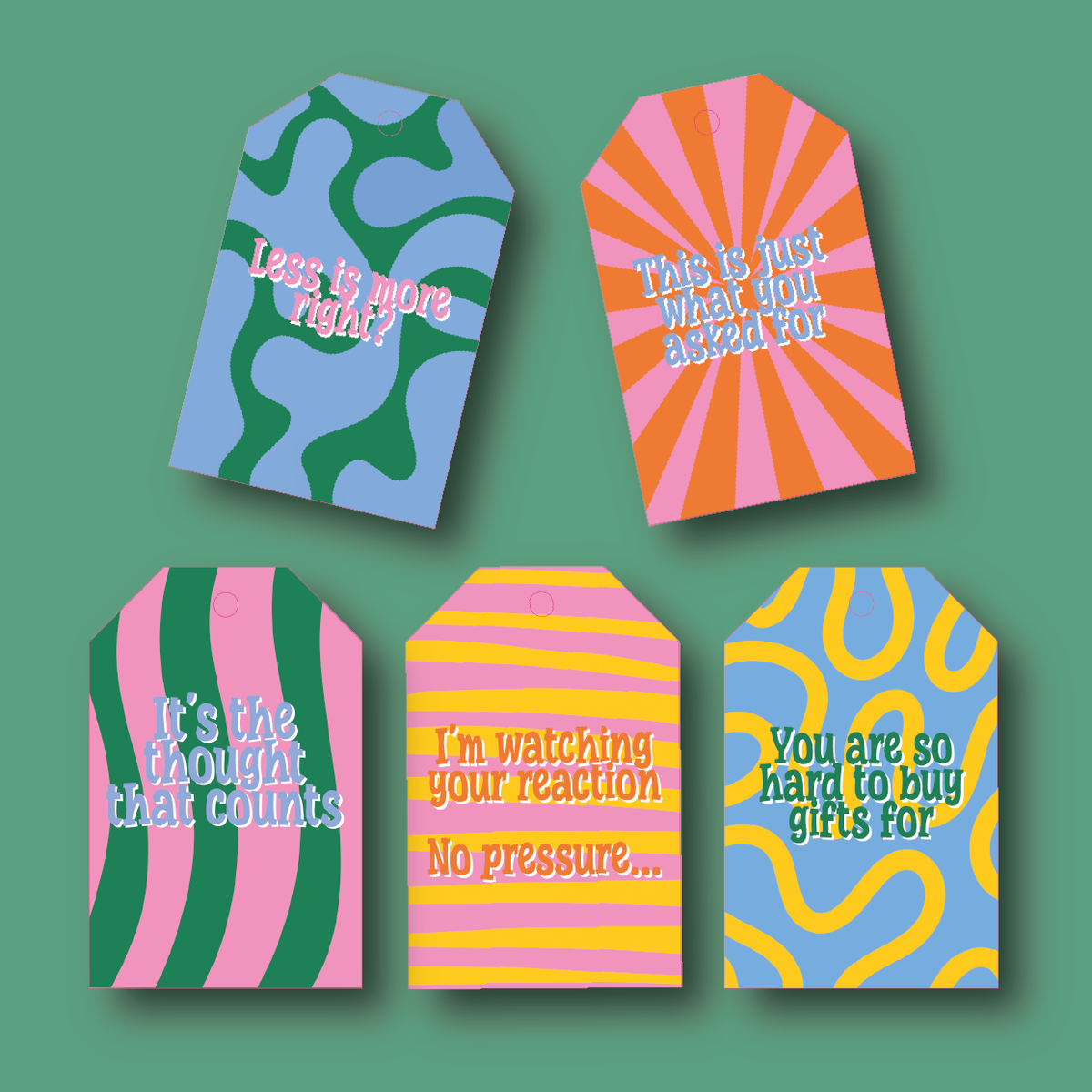 Totally honest gift tag set 3