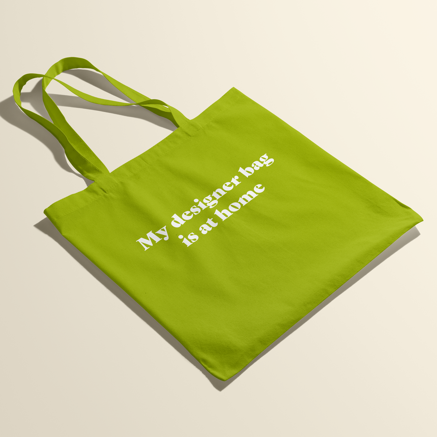 Tote bag - My designer bag is at home - Kiwi groen