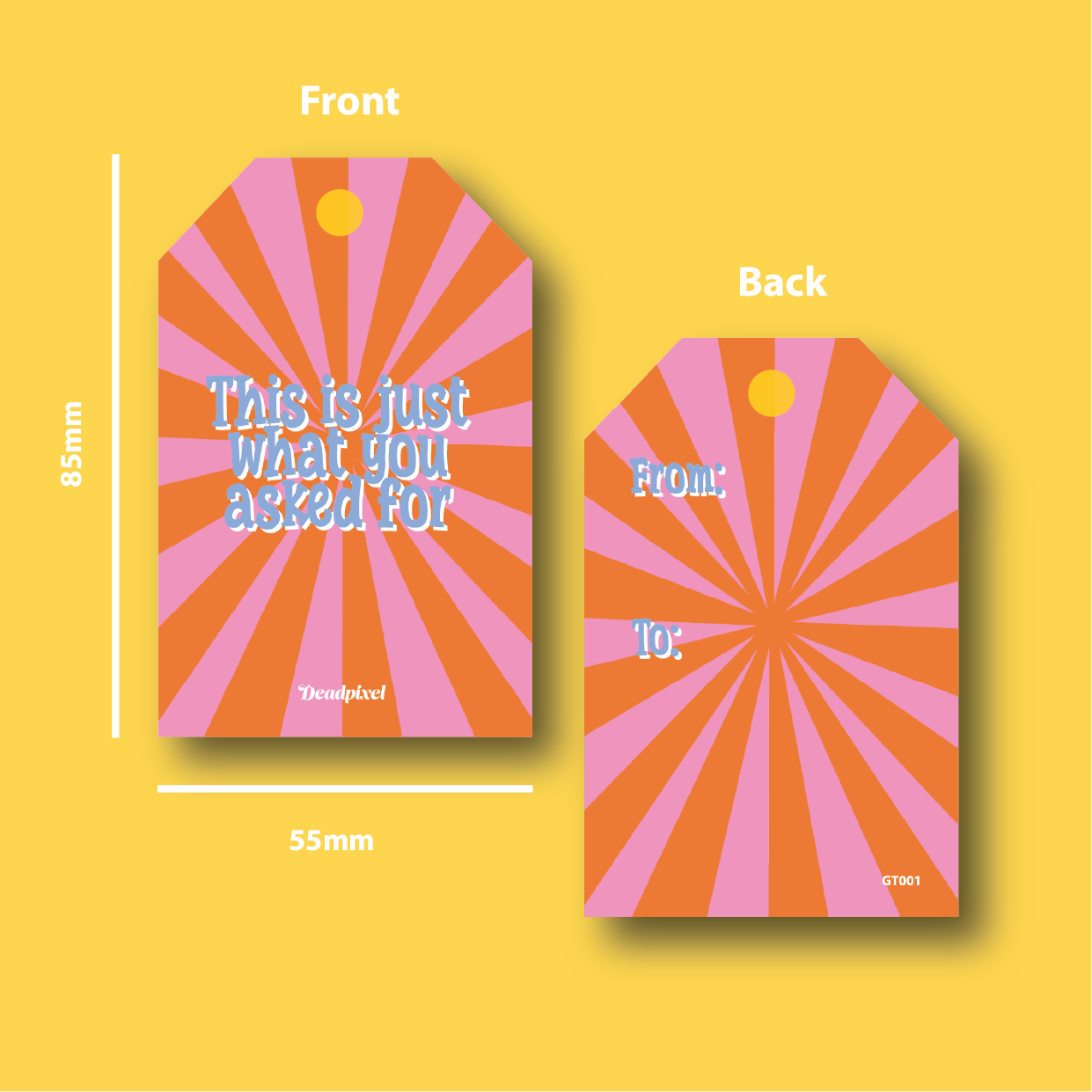 Gift tag - This is just what you asked for