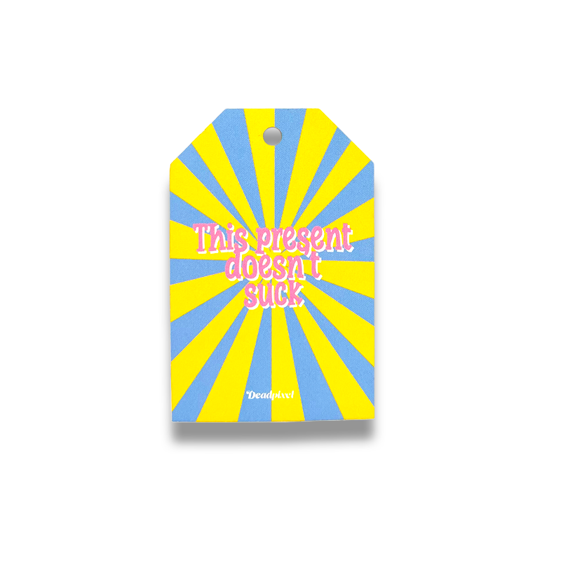Gift tag - This present doesn't suck