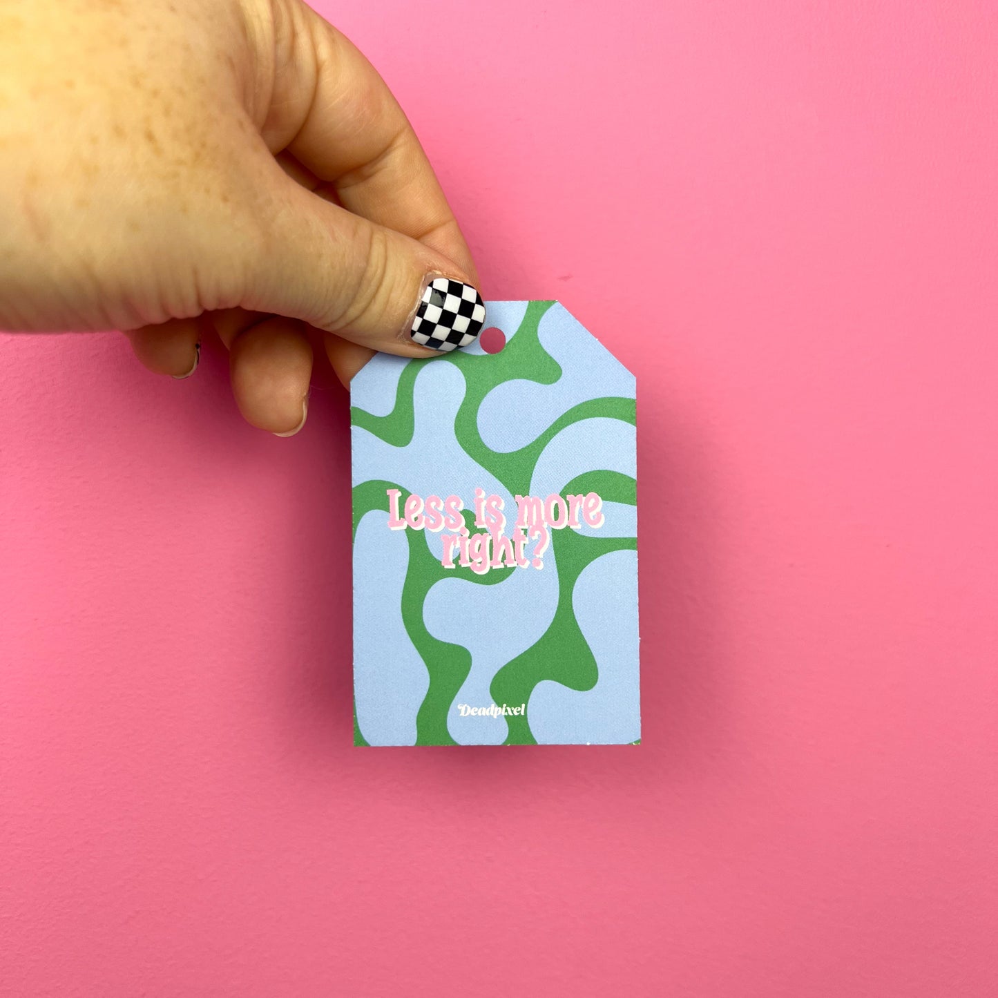 Gift tag - Less is more