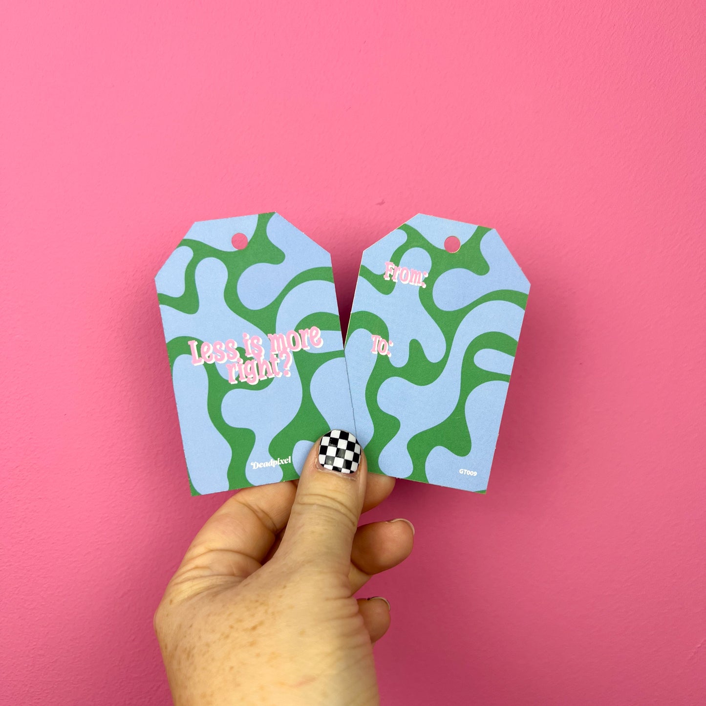 Gift tag - Less is more