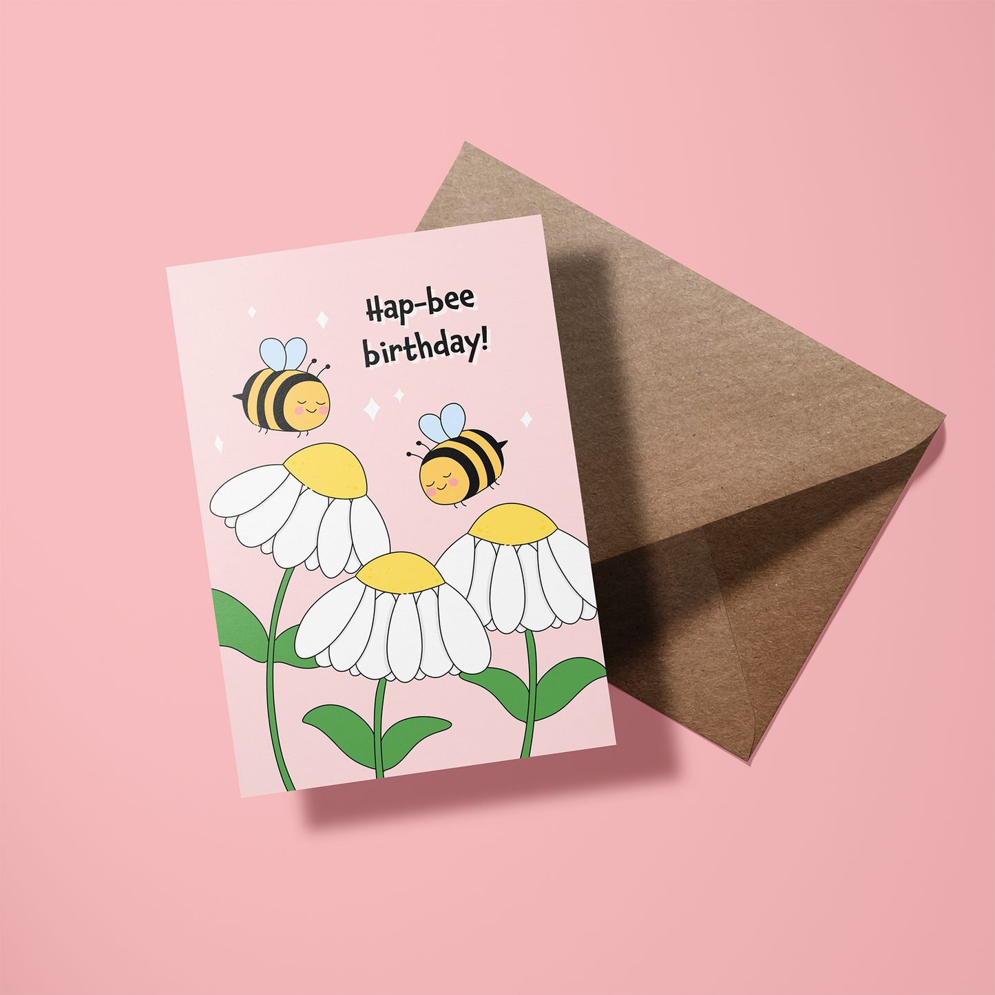 Wenskaart verjaardag - Hap-bee birthday