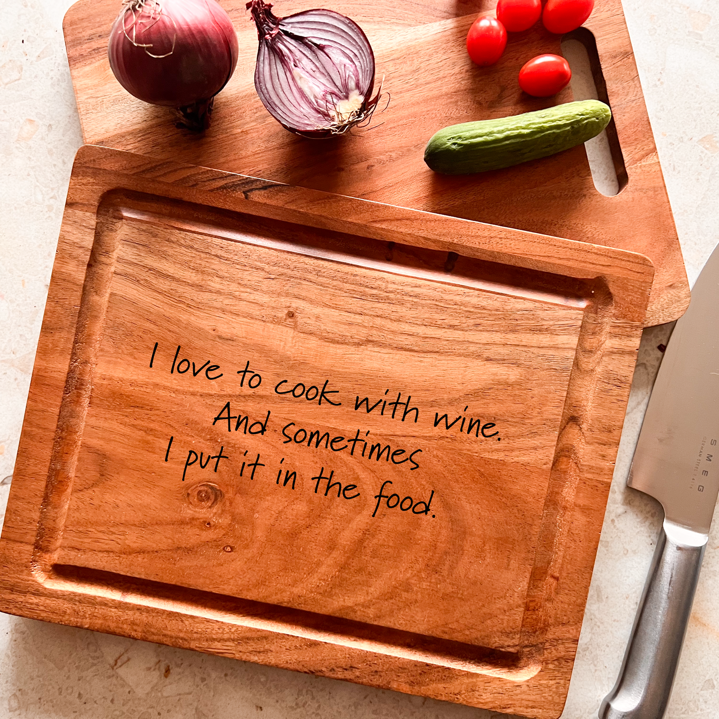 Snijplank - Tapas plank - Cook with wine