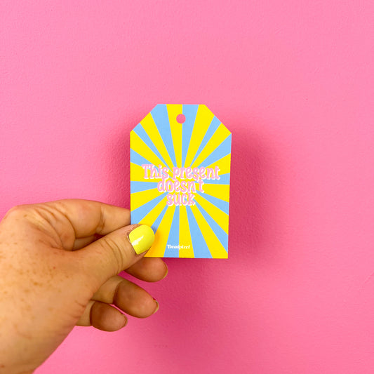 Gift tag - This present doesn't suck