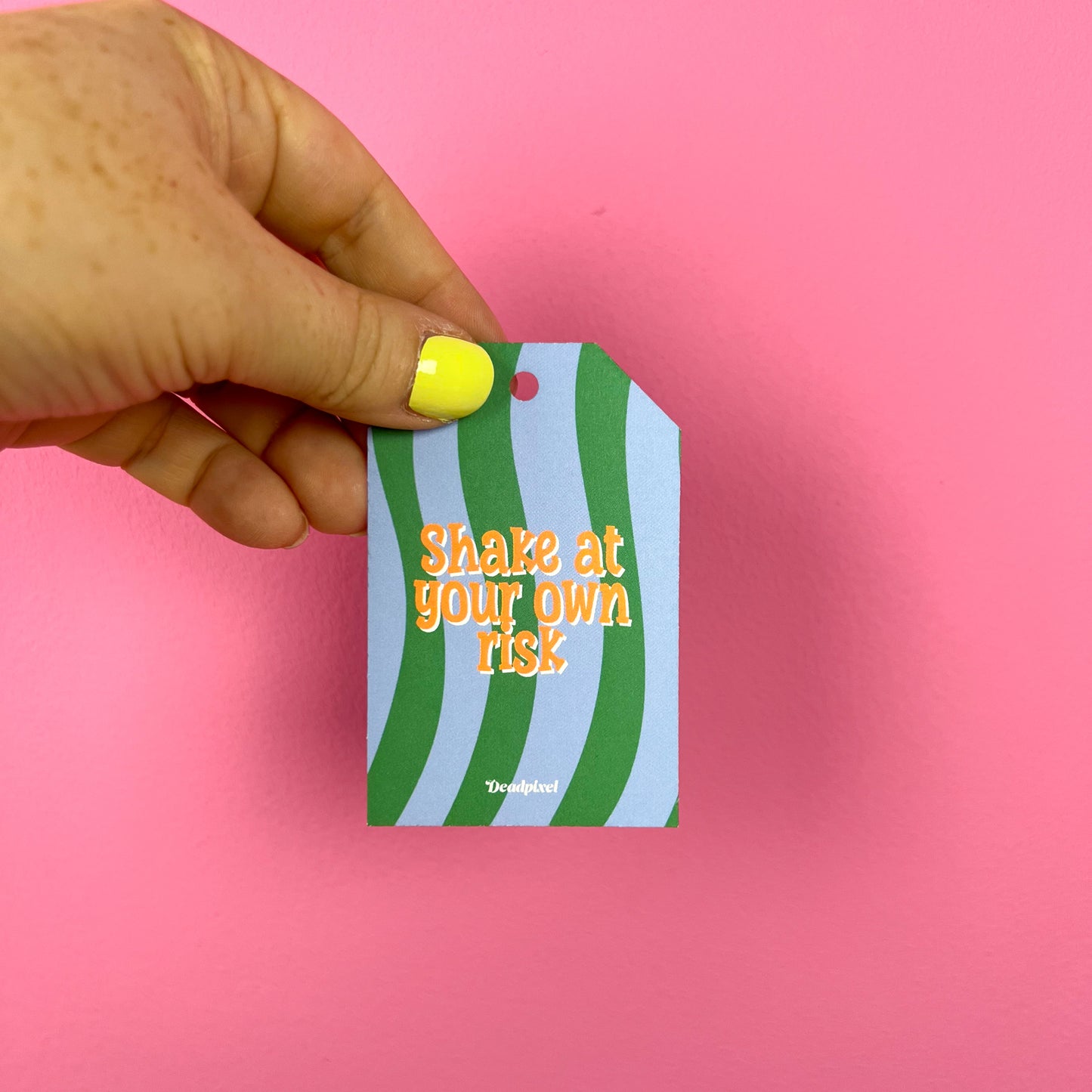 Gift tag - Shake at your own risk