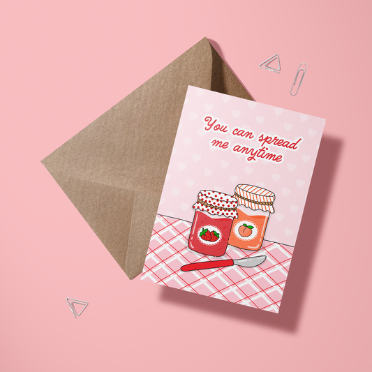 Wenskaart liefde - Spread me anytime