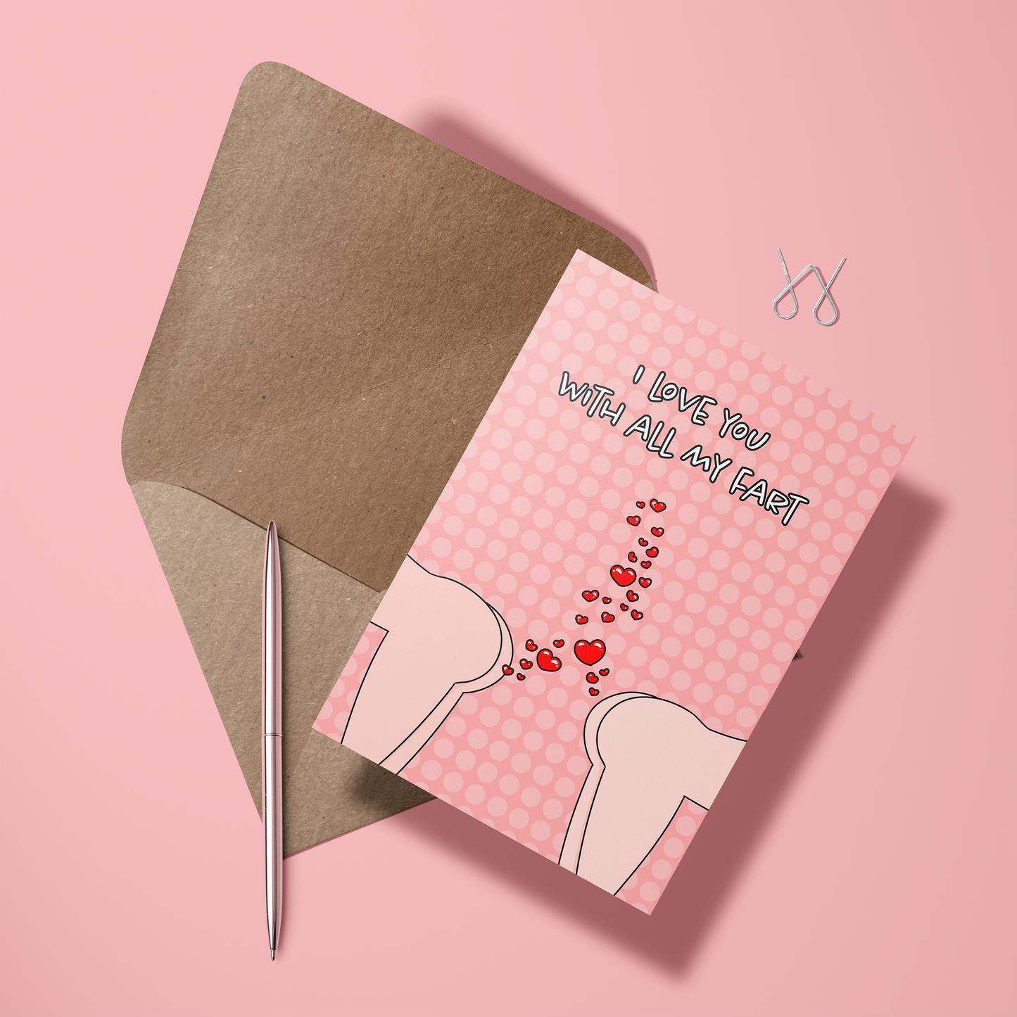Wenskaart liefde - With all my fart