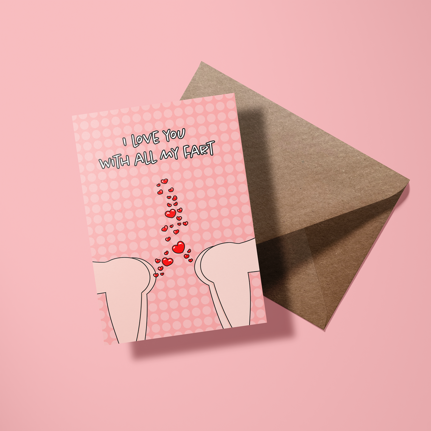 Wenskaart liefde - With all my fart