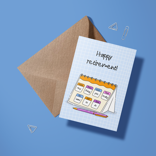 Wenskaart Pensioen - Do anything you want