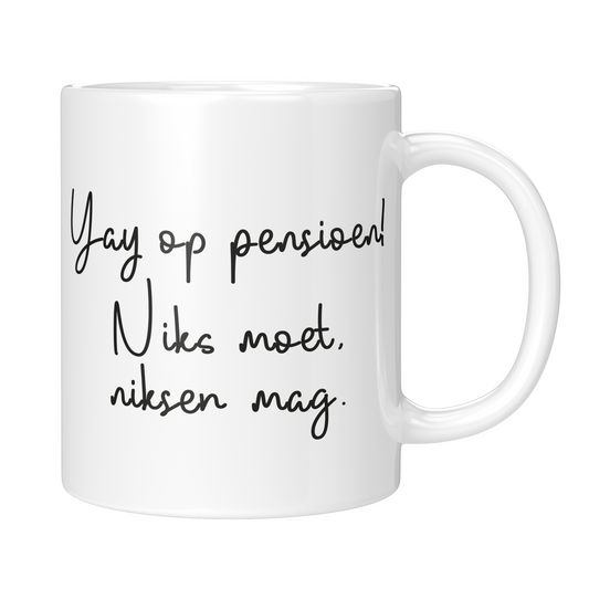 Mok pensioen niks moet