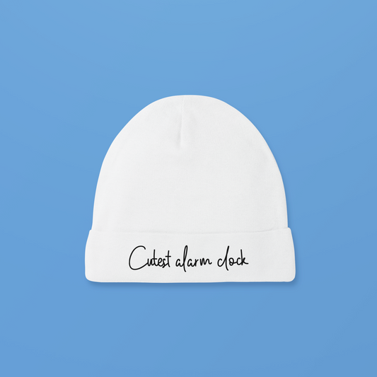 Babymuts “Cutest Alarm Clock” – 100% Katoen
