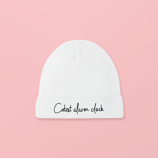 Babymuts “Cutest Alarm Clock” – 100% Katoen