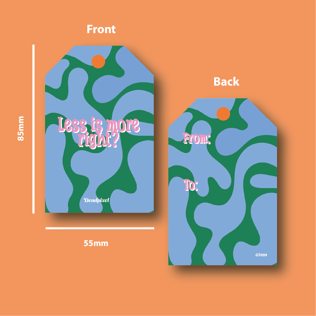 Gift tag - Less is more