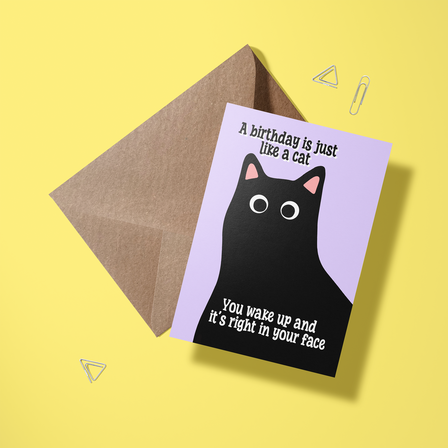 Wenskaart verjaardag - In your face