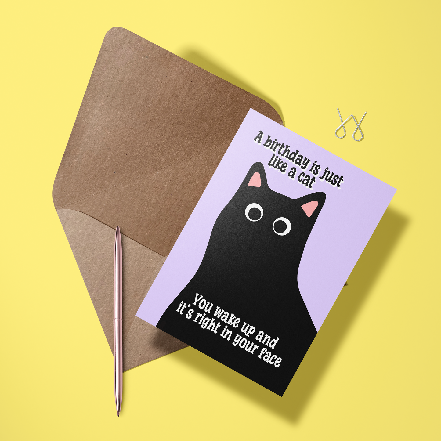 Wenskaart verjaardag - In your face