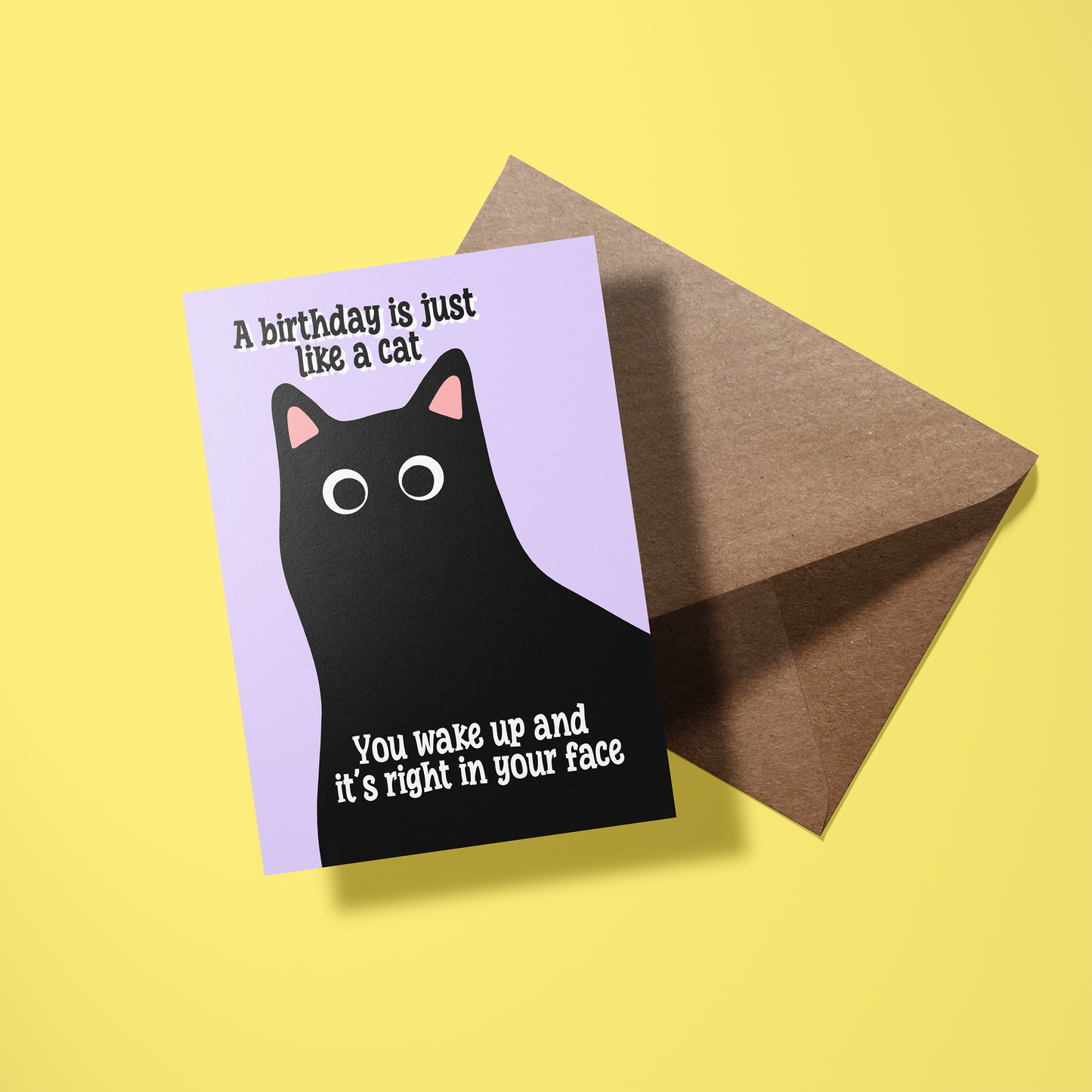 Wenskaart verjaardag - In your face